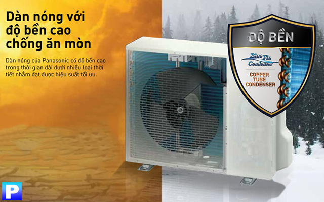 Dàn nóng điều hòa multi Panasonic hoạt động bền bỉ, ổn định với khả năng chống ăn mòn