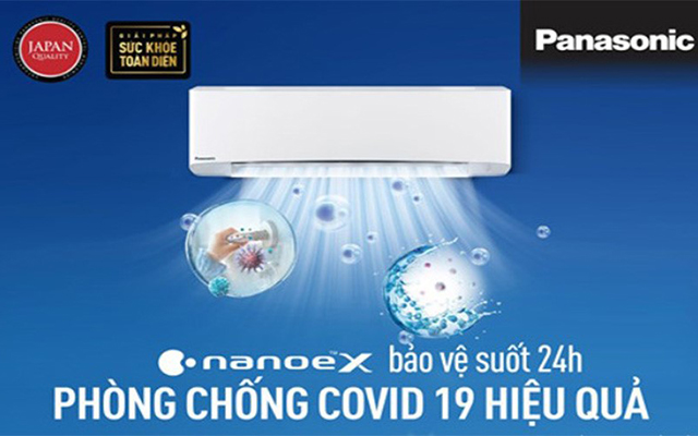 Sử dụng điều hòa Panasonic giúp phòng chống covid-19 hiệu quả. 