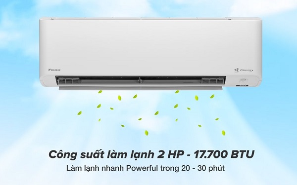 Máy lạnh 2 ngựa thường phù hợp với những không gian từ 25-30m2