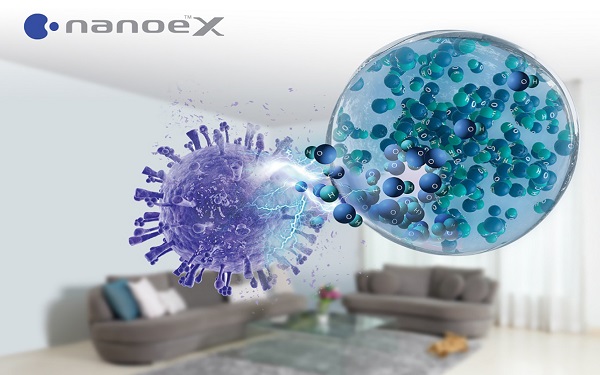Công nghệ Nanoe TM X thế hệ 2 khử mùi hôi, vi khuẩn hiệu quả