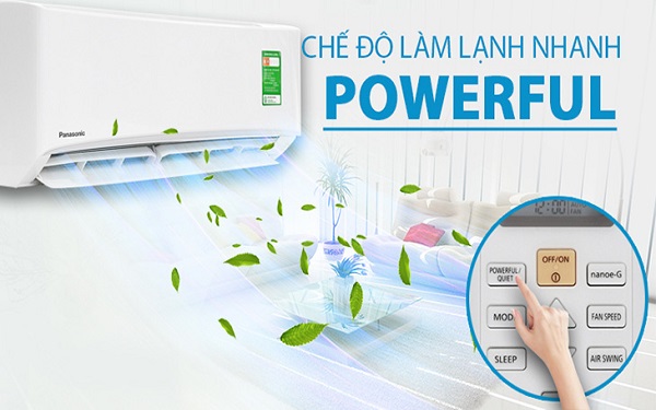 Công nghệ Powerful Cool giúp làm mát không gian tức thì