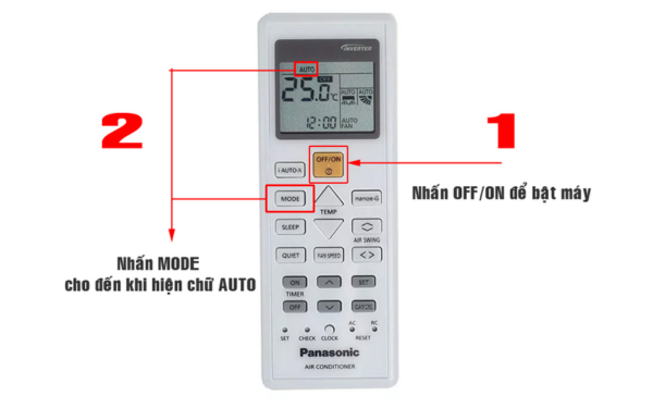 Nên sử dụng chế độ Auto để duy trì nhiệt độ phòng ổn định, không quá chênh lệch so với ngoài trời