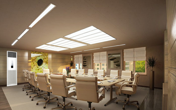 Điều hào tủ đứng được lắp đặt tại văn phòng trong nhà xưởng
