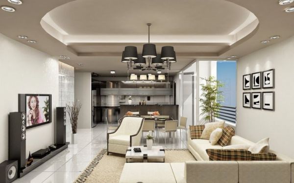 Trần giả giật cấp tạo chiều sâu ấn tượng