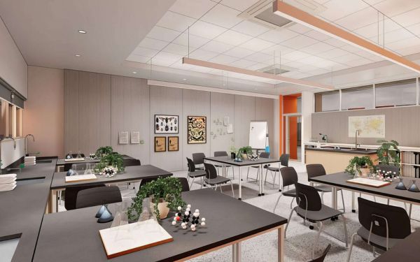 Phòng tự học tại một trường học quốc tế