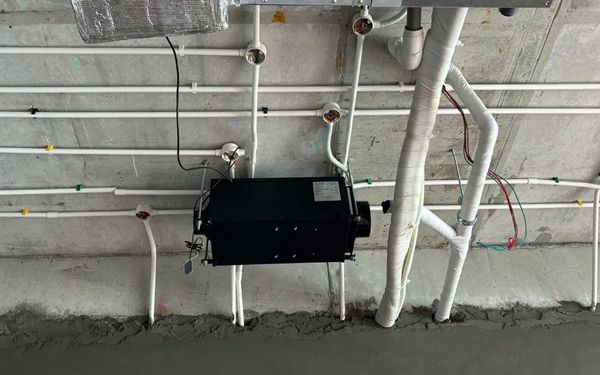 Máy hút ẩm công nghiệp âm trần tại một biệt thự - văn phòng