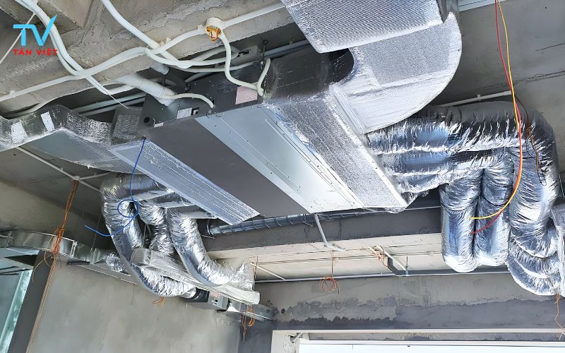 Dàn lạnh giấu trần nối ống gió Panasonic tại biệt thự Thanh Hóa